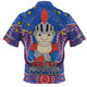 Newcastle Knights Custom Polo Shirt - Custom With Aboriginal Inspired Style Of Dot Painting Patterns  Polo Shirt