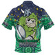 Canberra Raiders Custom Polo Shirt - Custom With Aboriginal Inspired Style Of Dot Painting Patterns  Polo Shirt