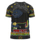 Penrith Panthers Custom T-shirt - Custom With Aboriginal Inspired Style Of Dot Painting Patterns  T-shirt