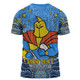Gold Coast Titans Custom T-shirt - Custom With Aboriginal Inspired Style Of Dot Painting Patterns  T-shirt