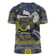 North Queensland Cowboys Custom T-shirt - Custom With Aboriginal Inspired Style Of Dot Painting Patterns  T-shirt