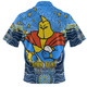Gold Coast Titans Custom Hawaiian Shirt - Custom With Aboriginal Inspired Style Of Dot Painting Patterns  Hawaiian Shirt
