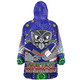 New Zealand Warriors Custom Snug Hoodie - Custom With Aboriginal Inspired Style Of Dot Painting Patterns  Snug Hoodie