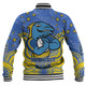 Parramatta Eels Custom Baseball Jacket - Custom With Aboriginal Inspired Style Of Dot Painting Patterns  Baseball Jacket