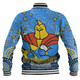 Gold Coast Titans Custom Baseball Jacket - Custom With Aboriginal Inspired Style Of Dot Painting Patterns  Baseball Jacket