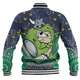 Canberra Raiders Custom Baseball Jacket - Custom With Aboriginal Inspired Style Of Dot Painting Patterns  Baseball Jacket