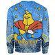 Gold Coast Titans Custom Sweatshirt - Custom With Aboriginal Inspired Style Of Dot Painting Patterns  Sweatshirt