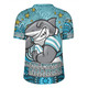 Cronulla-Sutherland Sharks Custom Rugby Jersey - Custom With Aboriginal Inspired Style Of Dot Painting Patterns  Rugby Jersey