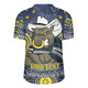 North Queensland Cowboys Custom Rugby Jersey - Custom With Aboriginal Inspired Style Of Dot Painting Patterns  Rugby Jersey