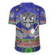 New Zealand Warriors Custom Rugby Jersey - Custom With Aboriginal Inspired Style Of Dot Painting Patterns  Rugby Jersey