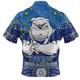 Canterbury-Bankstown Bulldogs Custom Zip Polo Shirt - Custom With Aboriginal Inspired Style Of Dot Painting Patterns  Zip Polo Shirt