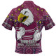 Manly Warringah Sea Eagles Custom Polo Shirt - Custom With Aboriginal Inspired Style Of Dot Painting Patterns  Polo Shirt