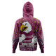 Manly Warringah Sea Eagles Custom Hoodie - Custom With Aboriginal Inspired Style Of Dot Painting Patterns  Hoodie