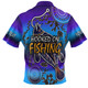 Australia Fishing Aboriginal Fishing Custom Polo Shirt - Hooked On Fishing With Aboriginal Patterns Polo Shirt