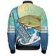 Australia Fishing Aboriginal Fishing Custom Bomber Jacket - Love Fishing Murray Cod In Aboriginal Art Patterns Bomber Jacket