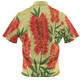 Australia Flowers Aboriginal Hawaiian Shirt - Aboriginal Painting Red Bottle Brush Tree Hawaiian Shirt