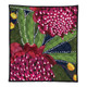 Australia Flowers Aboriginal Quilt - Australian Waratah Flower Art Quilt