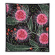 Australia Flowers Aboriginal Quilt - Aboriginal Style Australian Hakea Flower Quilt