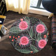 Australia Flowers Aboriginal Round Rug - Aboriginal Style Australian Hakea Flower Round Rug