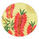 Australia Flowers Aboriginal Round Rug - Aboriginal Painting Red Bottle Brush Tree Round Rug