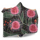 Australia Flowers Aboriginal Hooded Blanket - Aboriginal Style Australian Hakea Flower Hooded Blanket