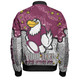 Manly Warringah Sea Eagles Bomber Jacket - Team With Dot And Star Patterns For Tough Fan Bomber Jacket