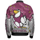 Manly Warringah Sea Eagles Bomber Jacket - Team With Dot And Star Patterns For Tough Fan Bomber Jacket
