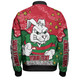 South Sydney Rabbitohs Bomber Jacket - Team With Dot And Star Patterns For Tough Fan Bomber Jacket