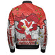 St. George Illawarra Dragons Custom Bomber Jacket - Team With Dot And Star Patterns For Tough Fan Bomber Jacket