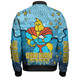 Gold Coast Titans Custom Bomber Jacket - Team With Dot And Star Patterns For Tough Fan Bomber Jacket