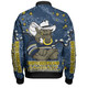 North Queensland Cowboys Custom Bomber Jacket - Team With Dot And Star Patterns For Tough Fan Bomber Jacket