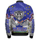 New Zealand Warriors Custom Bomber Jacket - Team With Dot And Star Patterns For Tough Fan Bomber Jacket