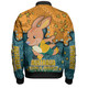 Australia Wallabies Custom Bomber Jacket - Team With Dot And Star Patterns For Tough Fan Bomber Jacket