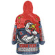 Sydney Roosters Custom Snug Hoodie - Team With Dot And Star Patterns For Tough Fan Snug Hoodie