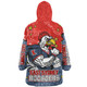 Sydney Roosters Custom Snug Hoodie - Team With Dot And Star Patterns For Tough Fan Snug Hoodie