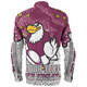 Manly Warringah Sea Eagles Long Sleeve Shirt - Team With Dot And Star Patterns For Tough Fan Long Sleeve Shirt