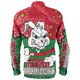 South Sydney Rabbitohs Long Sleeve Shirt - Team With Dot And Star Patterns For Tough Fan Long Sleeve Shirt
