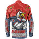 Sydney Roosters Custom Long Sleeve Shirt - Team With Dot And Star Patterns For Tough Fan Long Sleeve Shirt