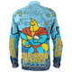 Gold Coast Titans Custom Long Sleeve Shirt - Team With Dot And Star Patterns For Tough Fan Long Sleeve Shirt