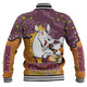 Brisbane Broncos Custom Baseball Jacket - Team With Dot And Star Patterns For Tough Fan Baseball Jacket