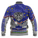 New Zealand Warriors Custom Baseball Jacket - Team With Dot And Star Patterns For Tough Fan Baseball Jacket