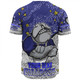 Canterbury-Bankstown Bulldogs Custom Baseball Shirt - Team With Dot And Star Patterns For Tough Fan Baseball Shirt