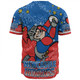 Newcastle Knights Custom Baseball Shirt - Team With Dot And Star Patterns For Tough Fan Baseball Shirt