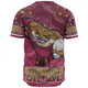 Queensland Cane Toads Custom Baseball Shirt - Team With Dot And Star Patterns For Tough Fan Baseball Shirt