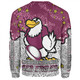 Manly Warringah Sea Eagles Sweatshirt - Team With Dot And Star Patterns For Tough Fan Sweatshirt