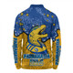 Parramatta Eels Custom Long Sleeve Polo Shirt - Team With Dot And Star Patterns For Tough Fan Long Sleeve Polo Shirt