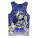 Canterbury-Bankstown Bulldogs Custom Men Singlet - Team With Dot And Star Patterns For Tough Fan Men Singlet