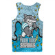 Cronulla-Sutherland Sharks Custom Men Singlet - Team With Dot And Star Patterns For Tough Fan Men Singlet