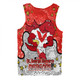 St. George Illawarra Dragons Custom Men Singlet - Team With Dot And Star Patterns For Tough Fan Men Singlet