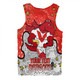 St. George Illawarra Dragons Custom Men Singlet - Team With Dot And Star Patterns For Tough Fan Men Singlet